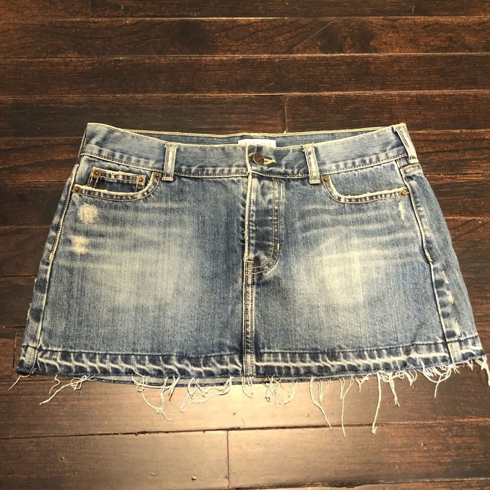 Like NEW Hollister denim mini skirt